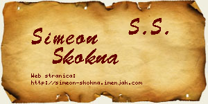 Simeon Skokna vizit kartica